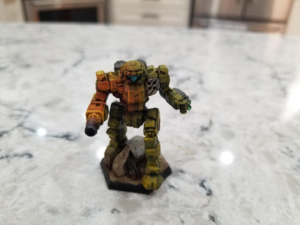 a Victor 9B miniature from Battletech